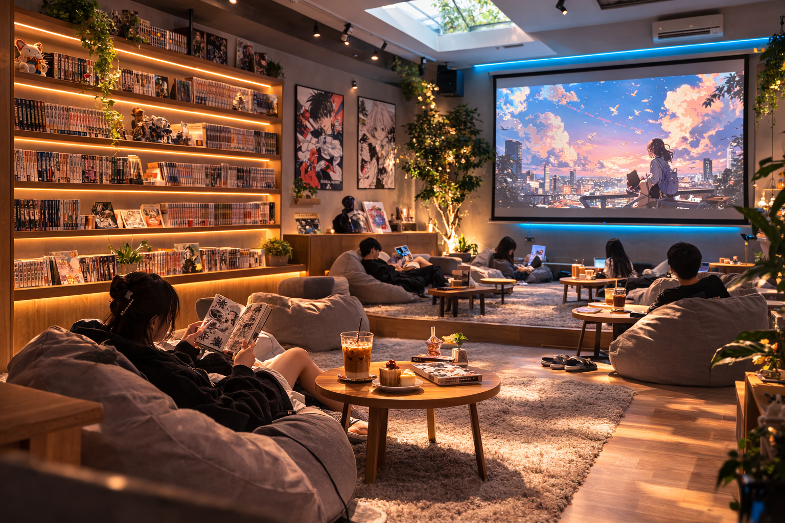 anime manga cafe tại tân phú