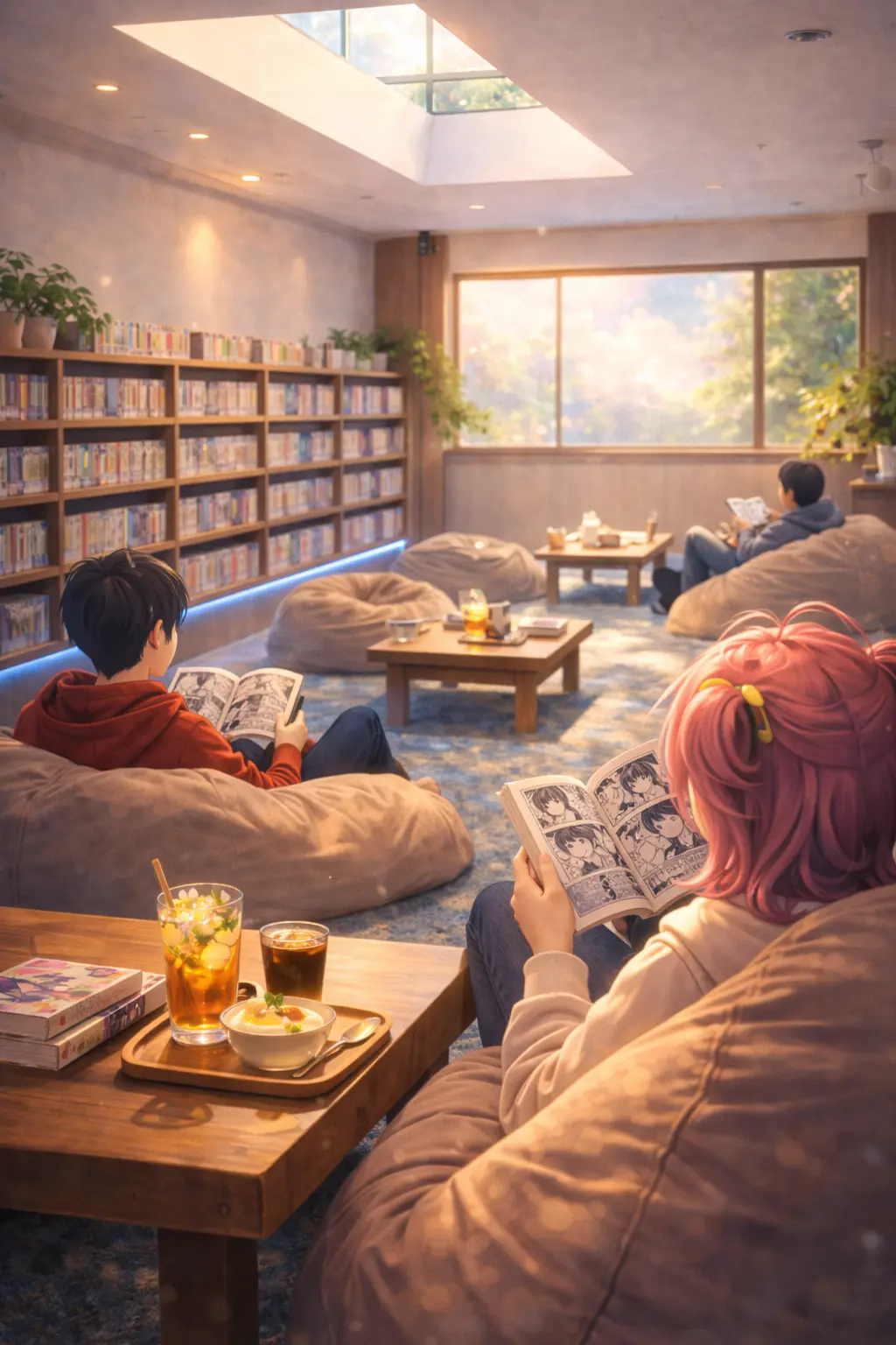 anime style manga cafe chill tại h19home tân phú