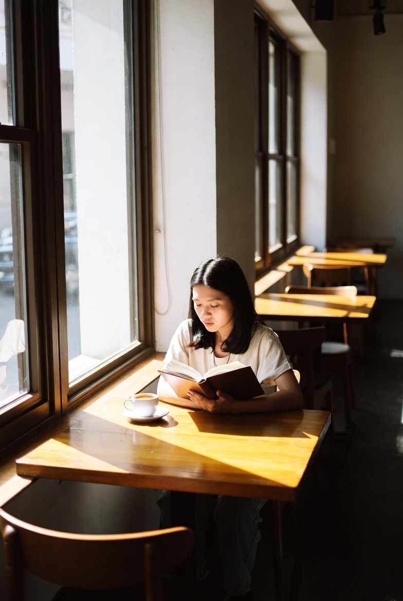 cafe chill relaxing moment in cozy cafe grok