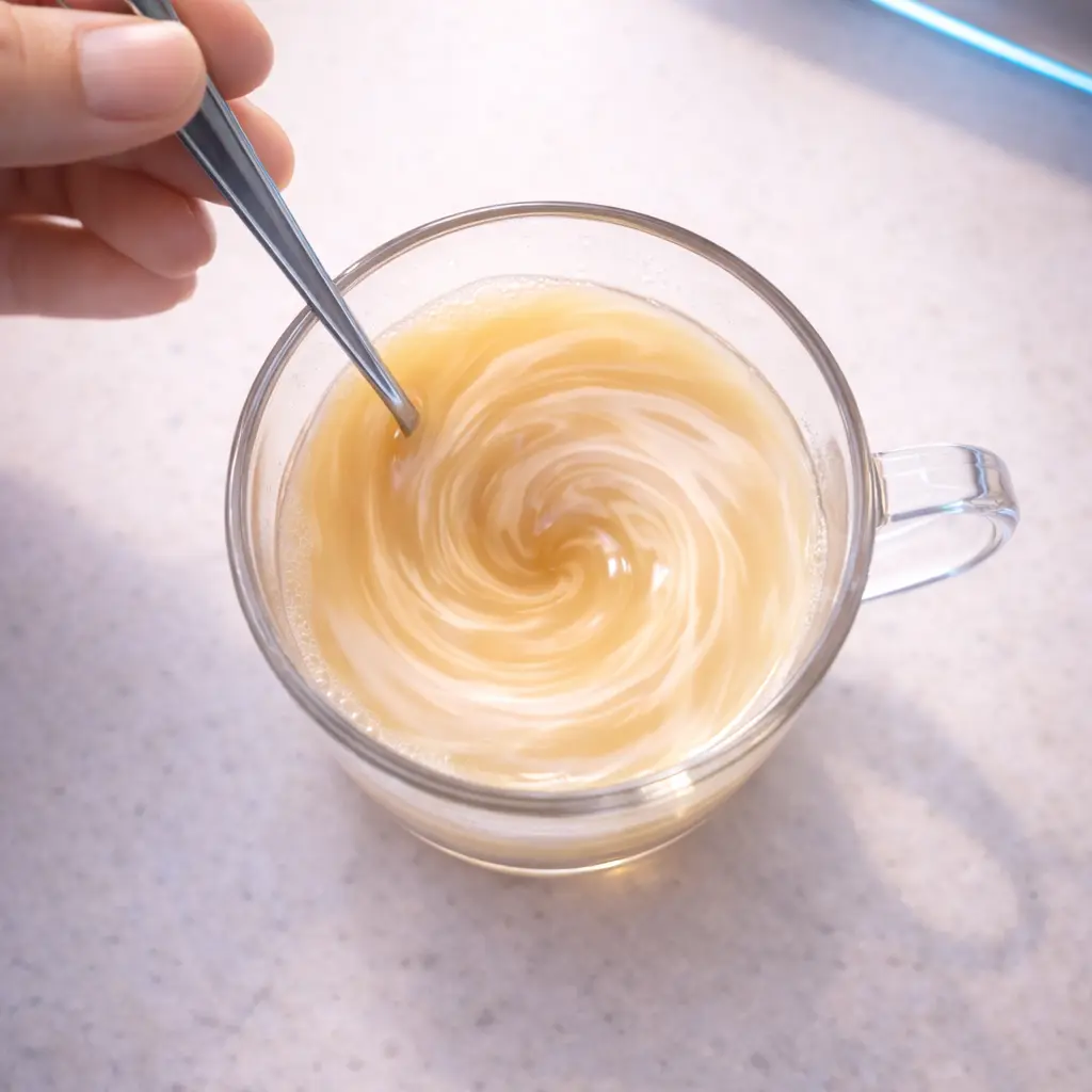 h19home Tần Số - What makes Signature Coffee special at an anime cafe in Tan Phu - Mixing the Base