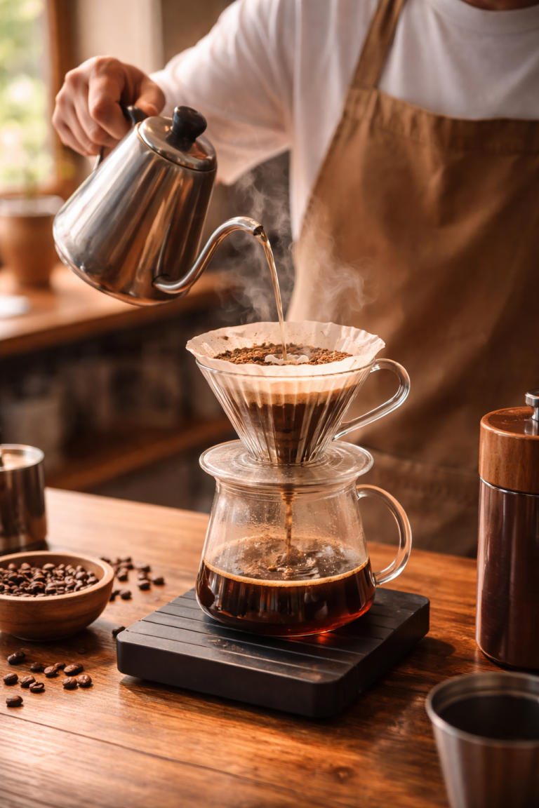 pha cafe tại coffee shop tân phú