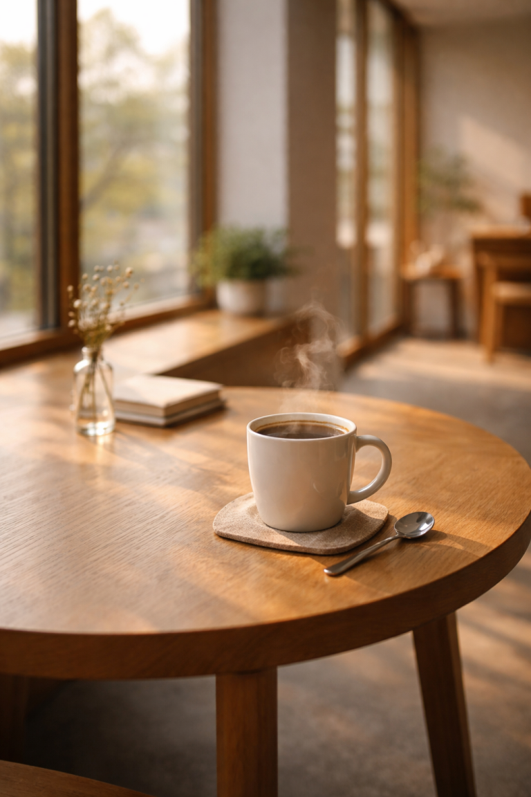 quan cafe chill buoi sang anh sang tu nhien